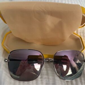 Swarovski Silver Sunglasses with case and dust cloth